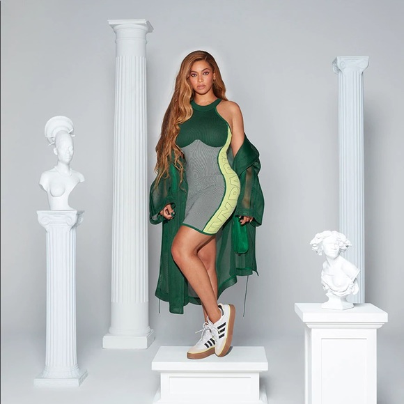 Adidas Knit Logo Bodycon Dress 